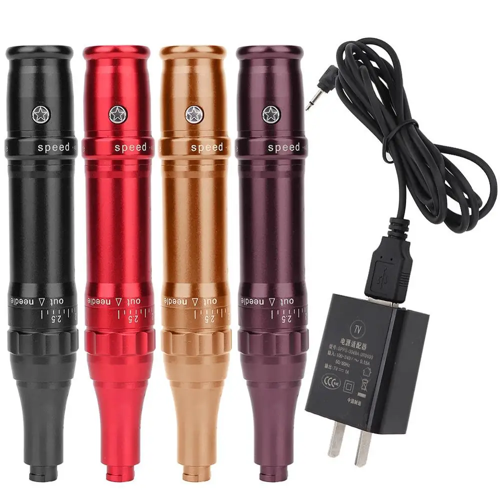 Профессиональная Полуперманентная вращающаяся тату машинка MTS 4 цвета