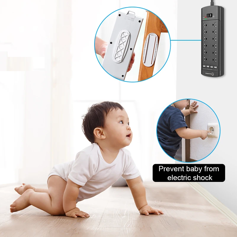 

Self-Adhesive Power Strip Holder Desktop Socket Hanging Holder Fixator Wall-Mounted Remote Holder Punch Free Plug Fixer Stickers