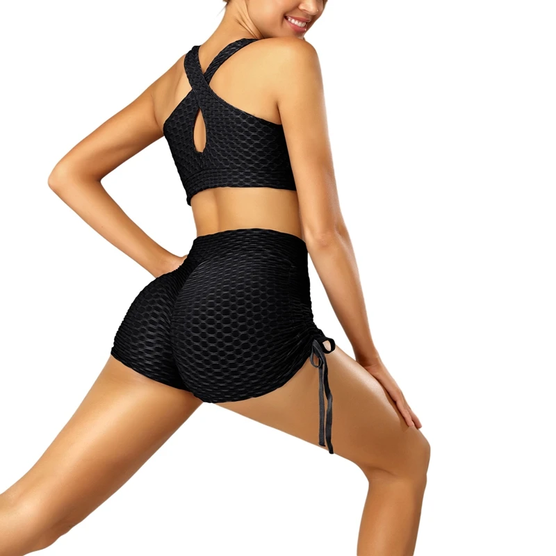 

Sexy Butt Fitness Short High Waist Yoga Gym Scrunch Women Workout Tight Sport Shorts Quick Dry Leggings Tummy Control Bottoms