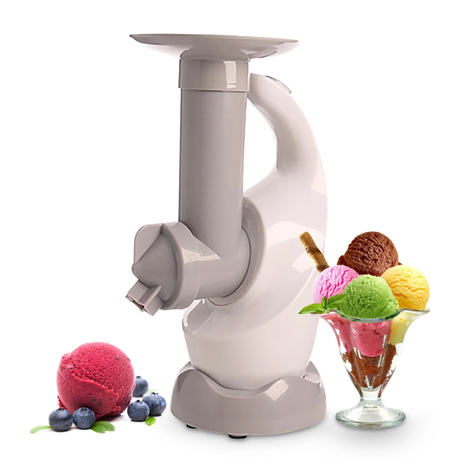 

Household Automatic Ice Cream Maker Sherbet Machine EU Homemade Self-Cooling Detachable Parts