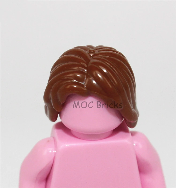 1009A 10 шт./лот кубики Moc DIY фигурки части мужские волосы Мини Аксессуары для кукол развивающие строительные блоки игрушки для детей рождественские подарки - Цвет: 1009A