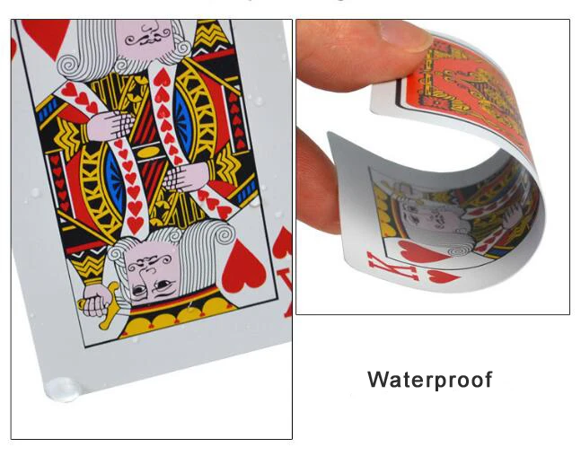 Карты для покера из ПВХ водонепроницаемый Техасский Холдем игральные карты