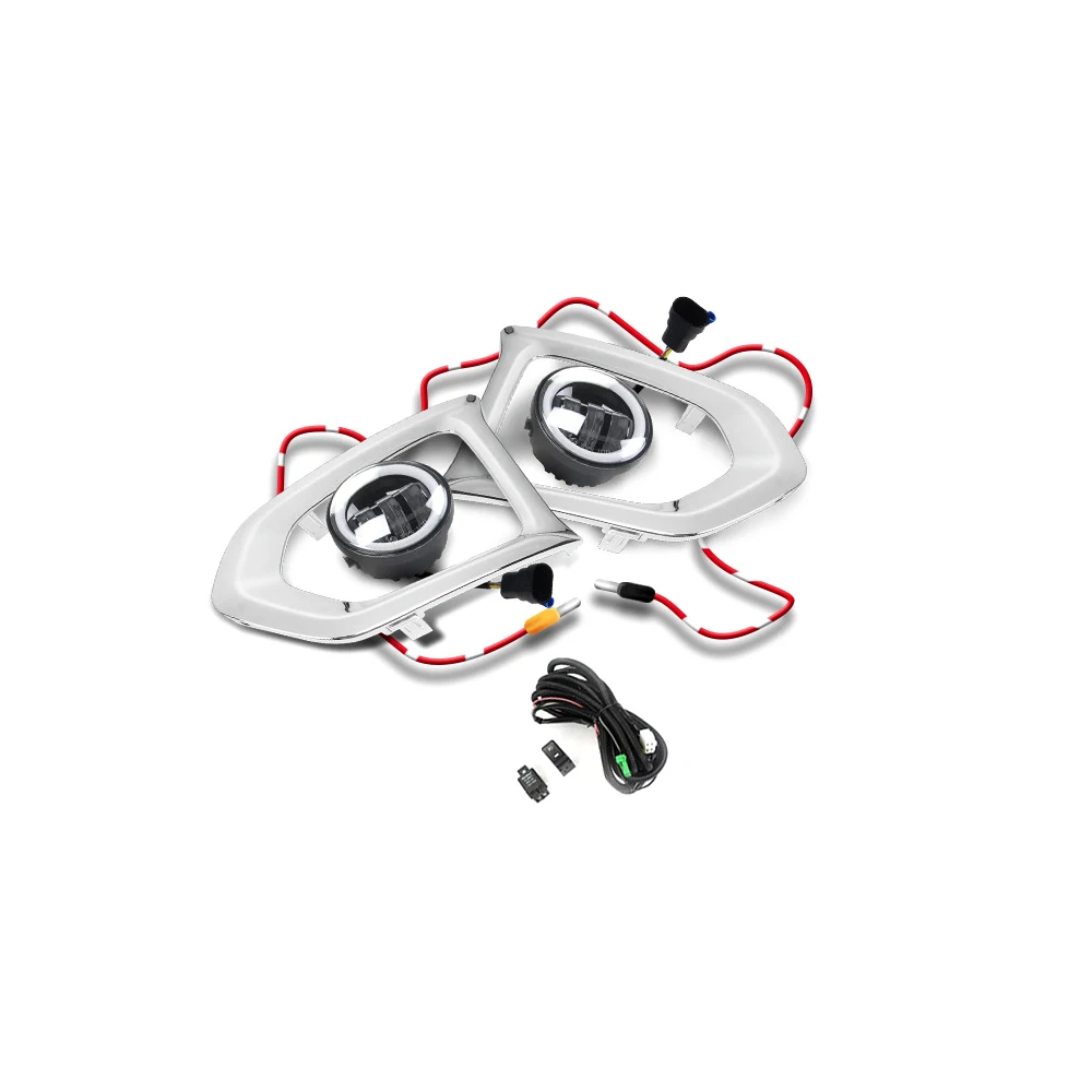 

CARMANGO Car Front Rear Fog Lights Lamp Assembly Streamer Turning Light LED Replacement Parts for Nissan Patrol Y62 2010-2019