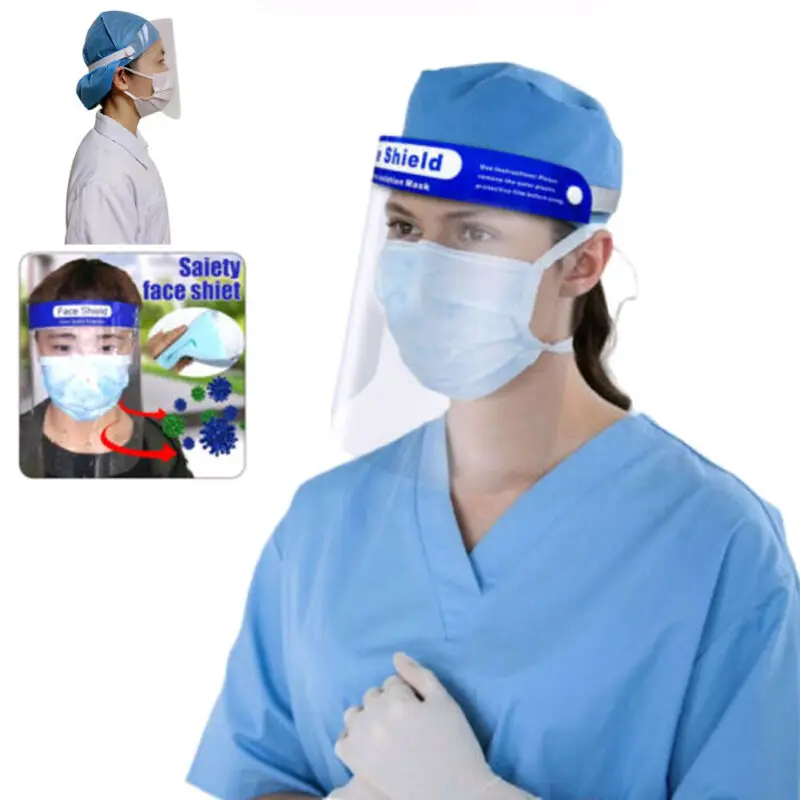 Anti Saliva UV Hat Full Face Shield Masks Epidemic Protection Clear Anti-fog Windproof Isolation Visors Hats | Безопасность и