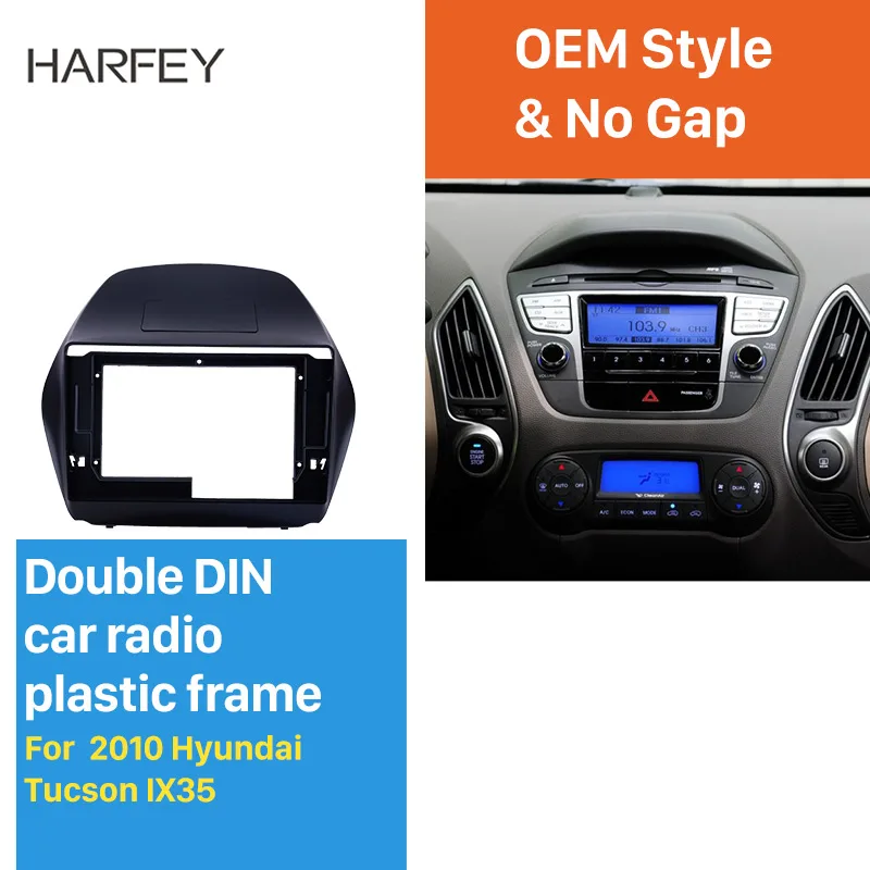 Harfey Fascia панель обшивка рамка установочный комплект для 2010 Hyundai Tucson ix35 OEM стиль 10 1
