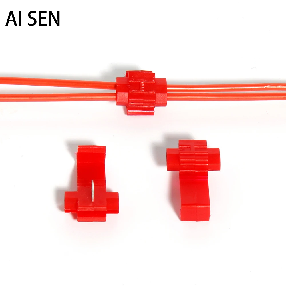 

Lock Wire Cable Connector Insulated Terminals Quick Splice Without Breaking Line Clip Crimp Electrical Fast Joint Lip Break Soft