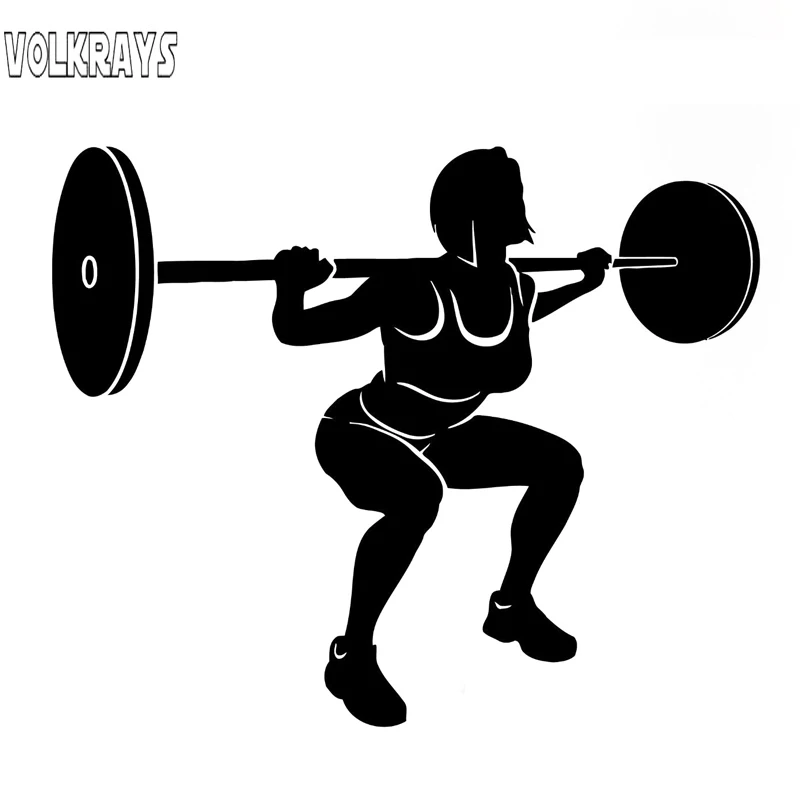 Интересная Автомобильная наклейка Volkrays аксессуары для фитнеса занятий тяжелой