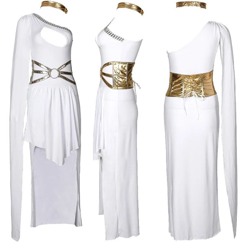 Сексуальный Женский карнавальный костюм древнегреческой богини Афины для сцены