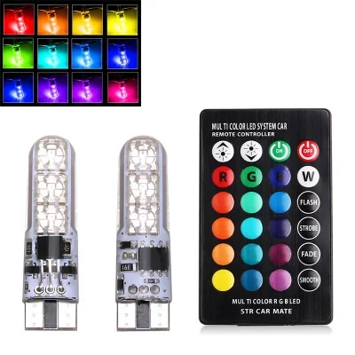 Светодиодная лампа-Стробоскоп T10 100 SMD с дистанционным управлением 5050 комплектов |