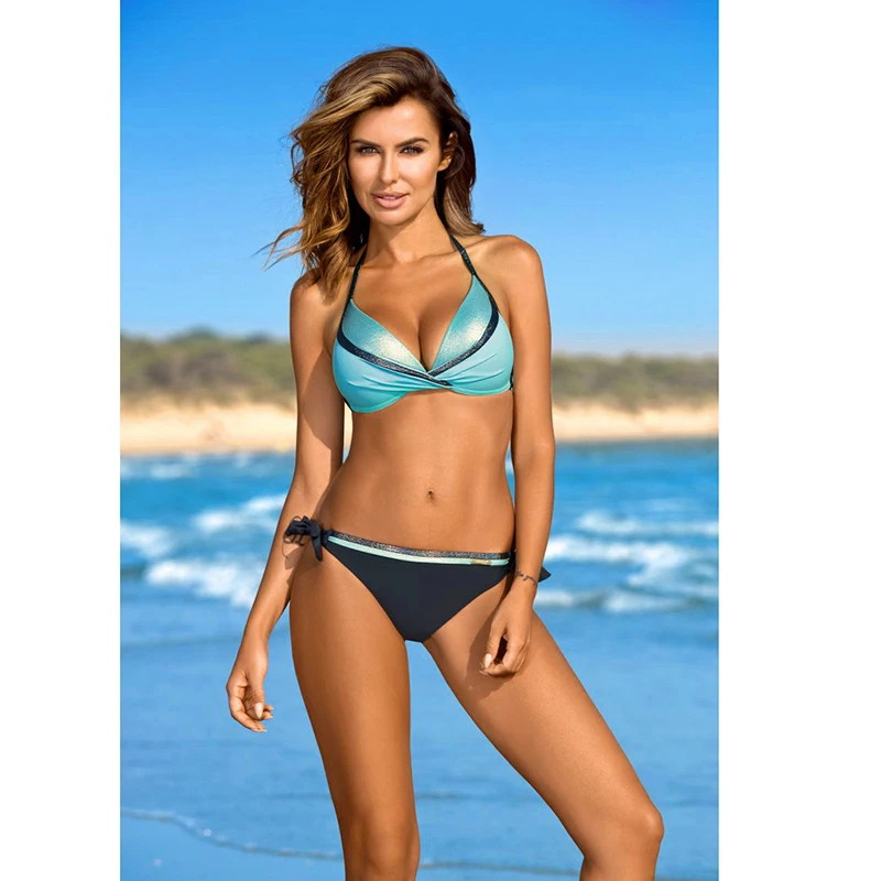 

2020 New Color Multi Color Gathering Bikini Sexy Swimsuit Ladies Plus Size Bikini Women's Swimsuit Teenage Girl Mermaid Swimsuit