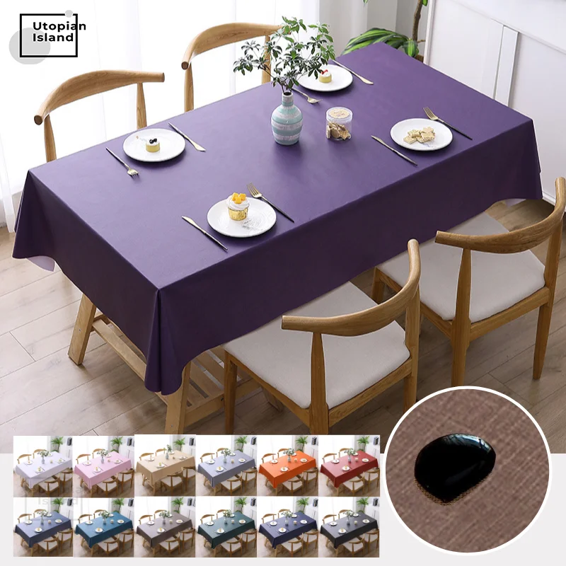 Silicon Table Cover Green Tablecloth For The PVC Cloth Oilcloth Kitchen Anti-stain Waterproof | Дом и сад