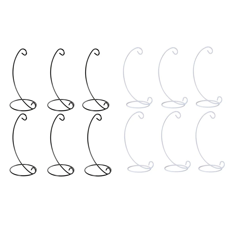 

12 Pcs Ornament Display Stand, Iron Hanging Stand Rack Holder For Hanging Glass Globe Air Plant Terrarium, Witch Ball, Christmas