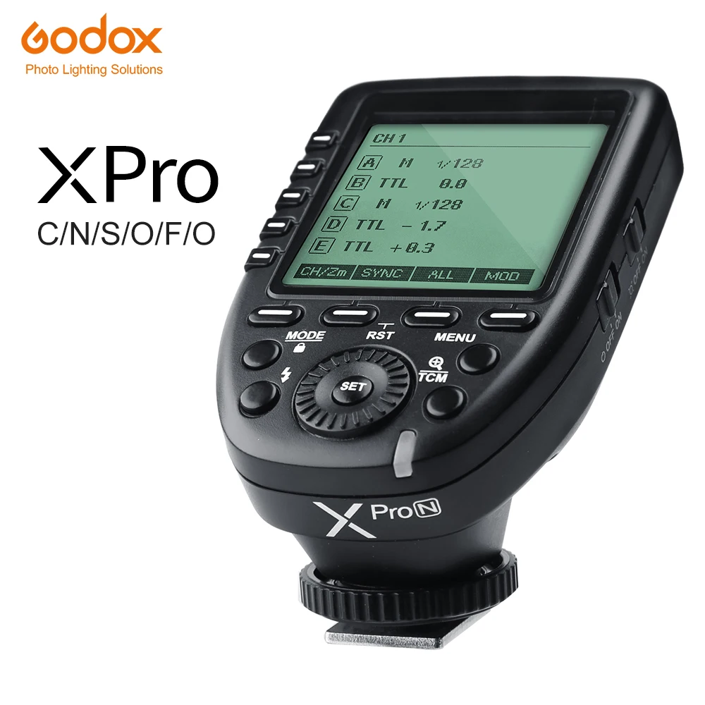 

Godox Wireless Flash Trigger Xpro-C Xpro-N Xpro-S Xpro-F Xpro-O Xpro-P TTL 1/8000s HSS for Canon Nikon Sony Fuji Olympus Pentax