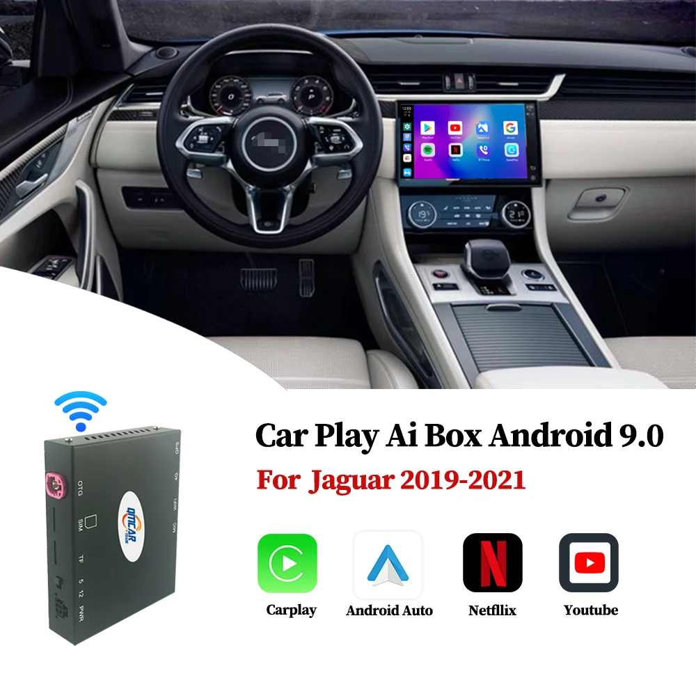 

Wireless Android Auto Carplay Ai Box For Jaguar 2019-2021 Plug & play Android Box 9.0 Car multimedia Play Mirrorlink Box Carplay