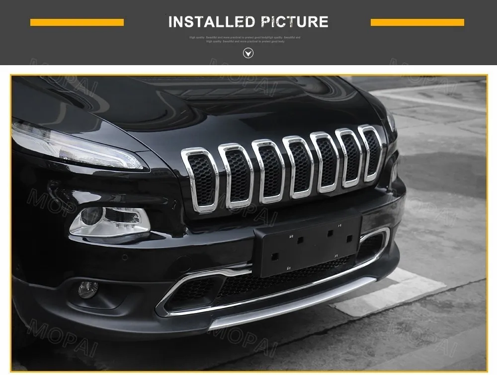 MOPAI Кронштейн номерного знака для Jeep Cherokee+ ABS автомобильный держатель переднего номерного знака Крышка Для Jeep Cherokee аксессуары