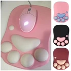 Милый 3D-коврик для мыши, мягкие коврики для мыши в виде кошачьей лапки, коврик для мыши с поддержкой удобного использования, игровой коврик для мыши из пены с эффектом памяти, коврики для стола
