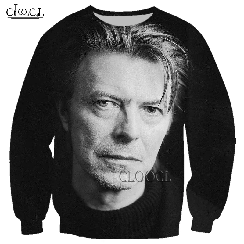 

CLOOCL Rock Popular Singer David Bowie 3D Print Men Women Sweatshirt Fashion Outerwear Harajuku Tracksuit Tops Drop Shipping