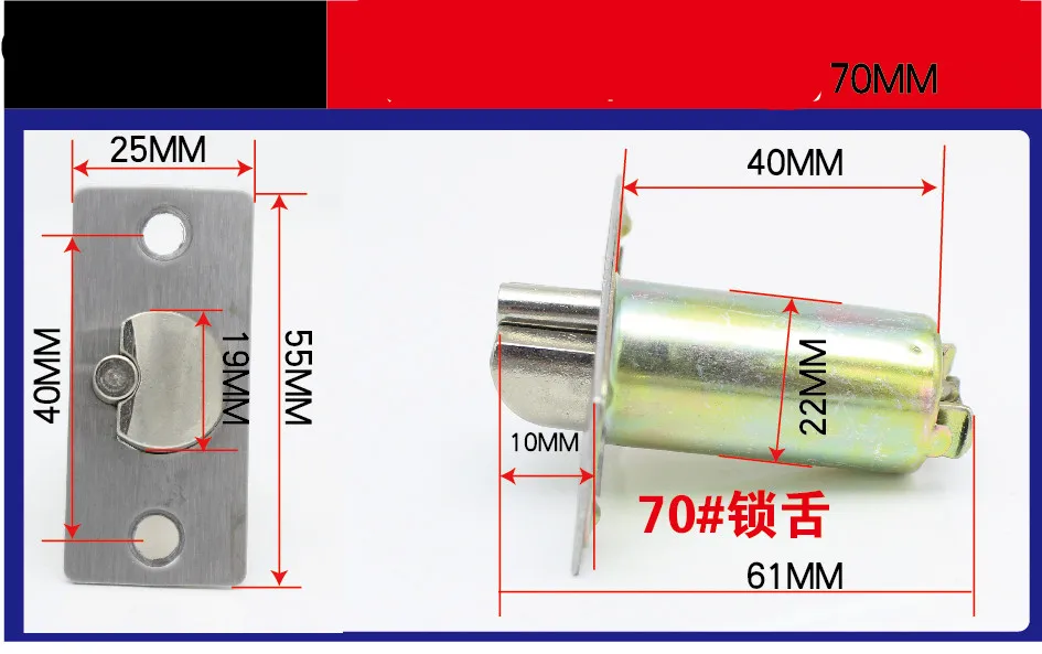 Круглая ручка для дверей дверные ручки замок сердечник из нержавеющей стали