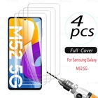 Для Samsung Galaxy M52 5G 4 шт. защита для экрана из закаленного стекла для Samsung Galaxy M 52 52M Galax M52 5G 6,7 дюймов защитная пленка