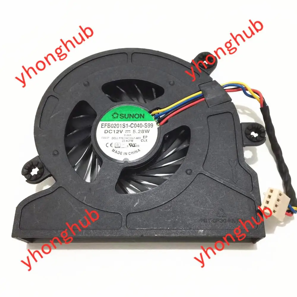 

SUNON EFB0201S1-C040-S99 0WYR67 DC 12V 5.28W Server Laptop Fan