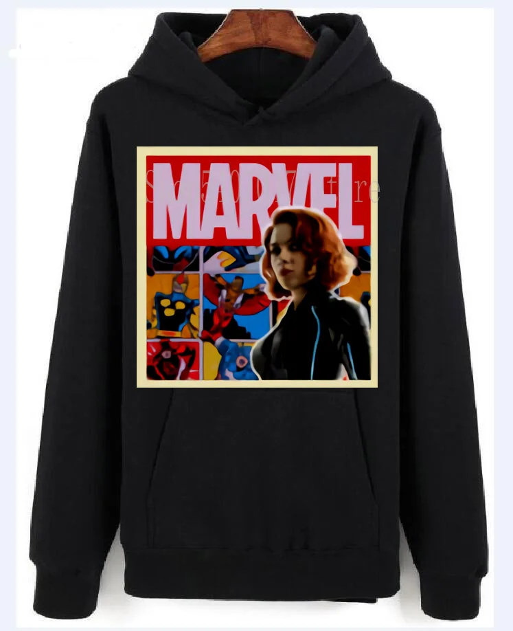 Черная Вдова Marvel логотип на заказ для мужчин и женщин унисекс