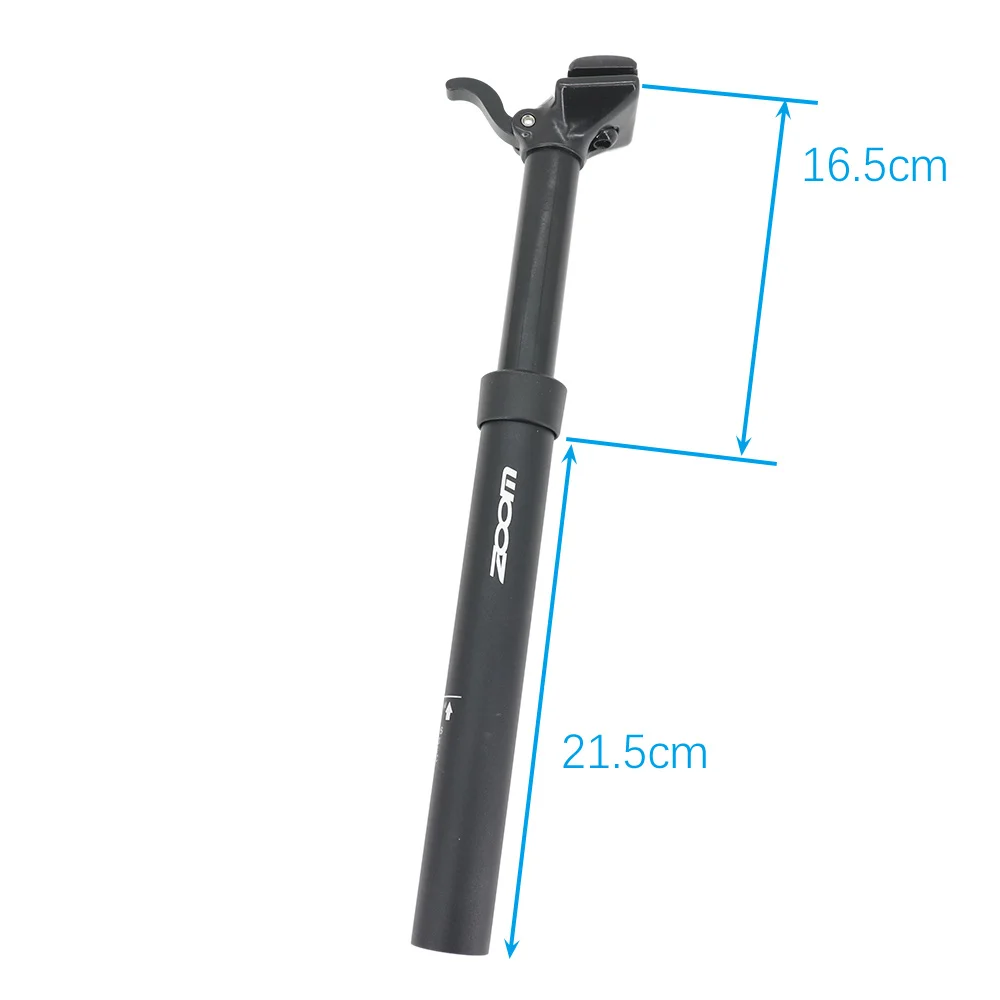 Zoom Dropper Seatpost Height Adjustable Seat Post Bike Hydraulic 30.9mm 31.6mm Hand Control Bike Seatpost  MTB 100mm Travel