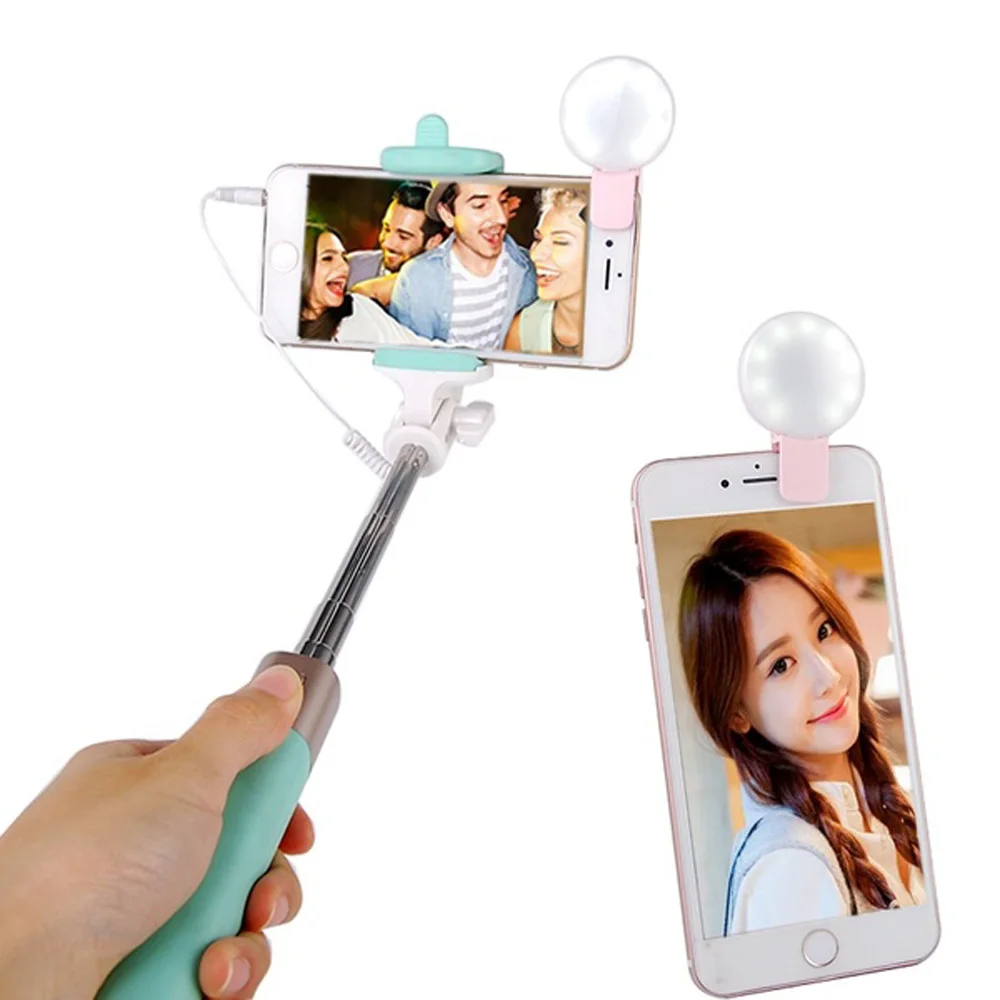 Клип смартфон камера селфи кольцо свет USB аккумуляторная батарея светодиодный
