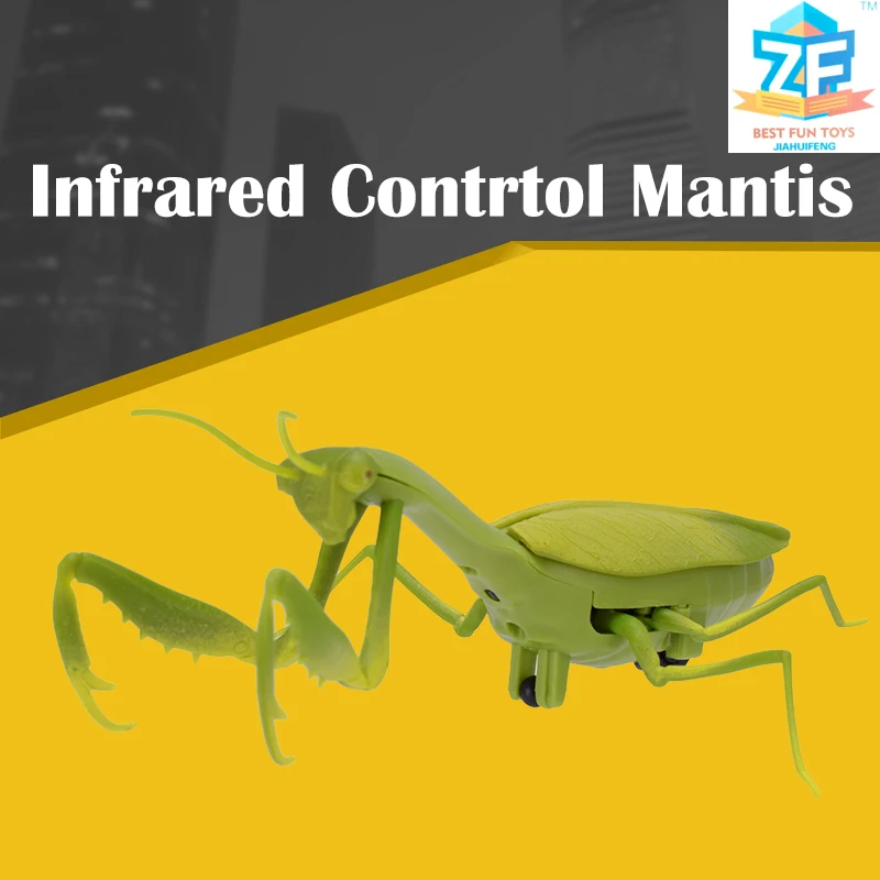 Infrared Contrtol Mantis Remote Control Realistic Mini RC Insect Scary Trick Toy Simulation Animal Funny Prank Kids Gift | Игрушки и
