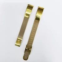 1pcs 12mm stainless steel strap watch band watch strap gold color with remove tools two spring bar