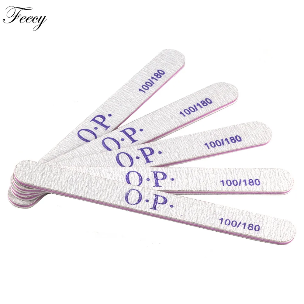 NA0505 5pcs Пилочка для ногтей с буфером, двусторонняя пилочка для ногтей с буфером, 100/180, триммер, липовый буфер, инструмент для нейл-арта, инструмент для нейл-арта - Цвет: NA0505 5pcs