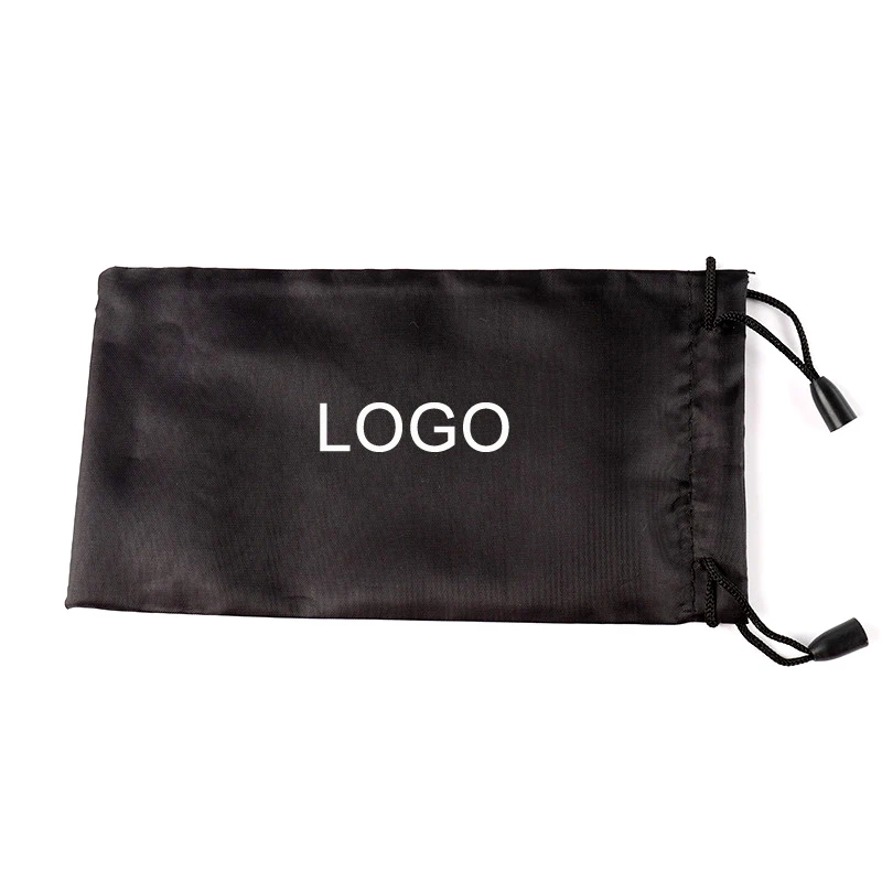 

10pcs/bag 18x9cm Unisex Black Sunglasses Cloth Bag Sunglasses Case Sunglasses Protector Container Support Customized Eyewear