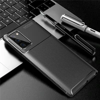 for samsung galaxy note 20 ultra case carbon fiber soft tpu cover for galaxy note20 note 20 matte silicone case