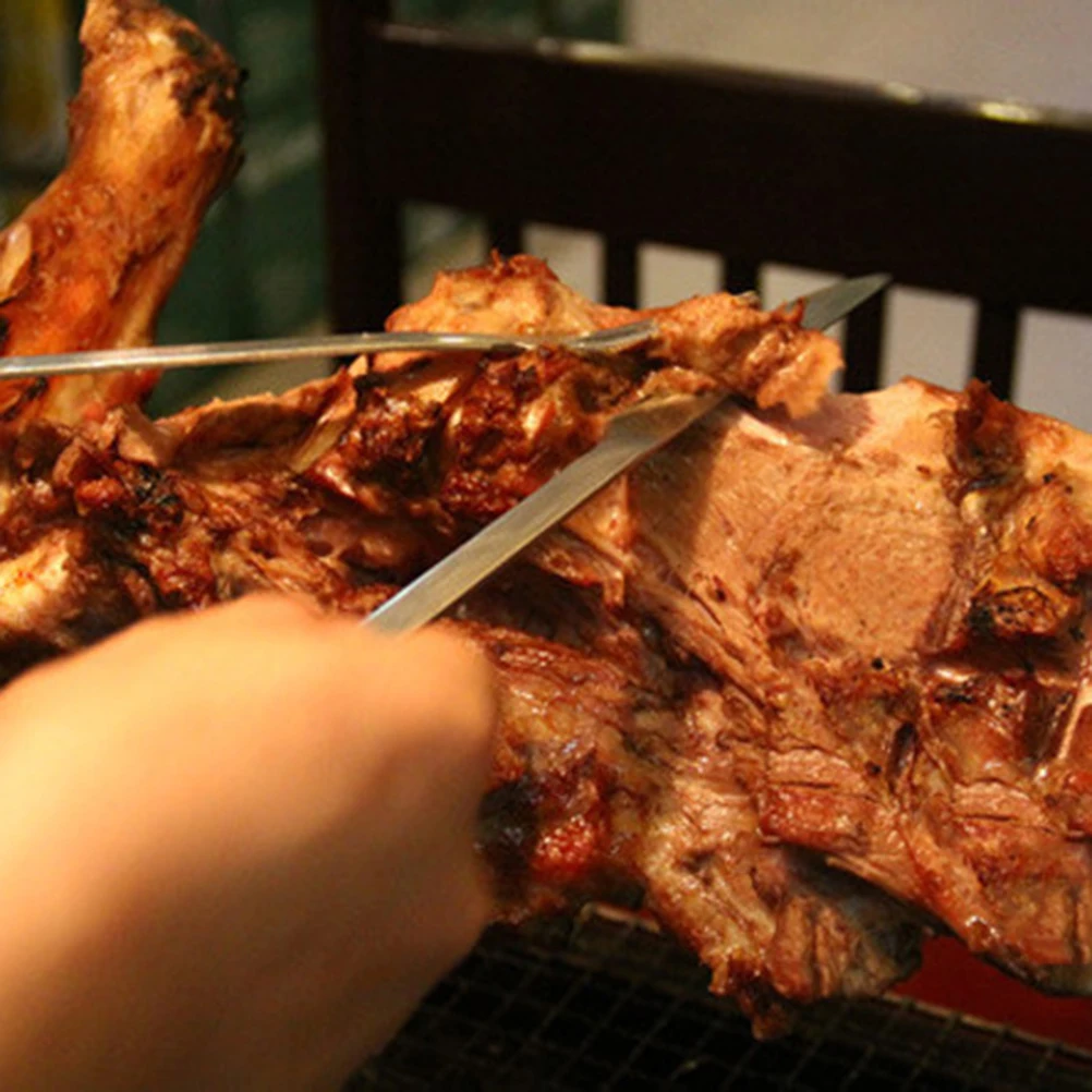 2 шт. Инструменты для барбекю нож и вилка из нержавеющей стали столовые приборы