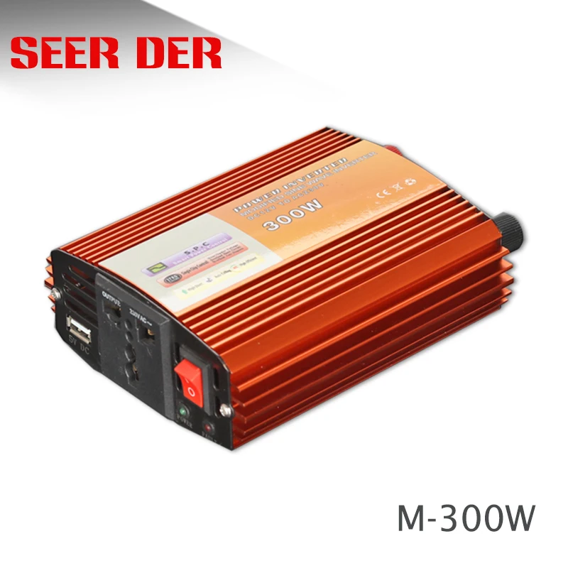 Инвертор модифицированный синусоидальный инвертор 300 Вт 12 в перем. Тока 220 В