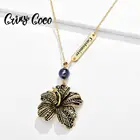 Оригинальный дизайн на заказ именные Подвески модные 2020 высокое качество Frangipani ожерелье, подвеска, колье, для женщин, для девочек друг ожерелье для подарков