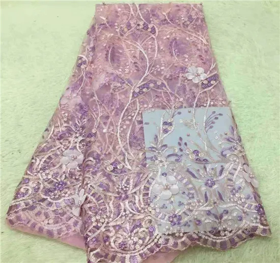 2018 Новый дизайн африканская кружевная ткань с камнями для платья Свадебная