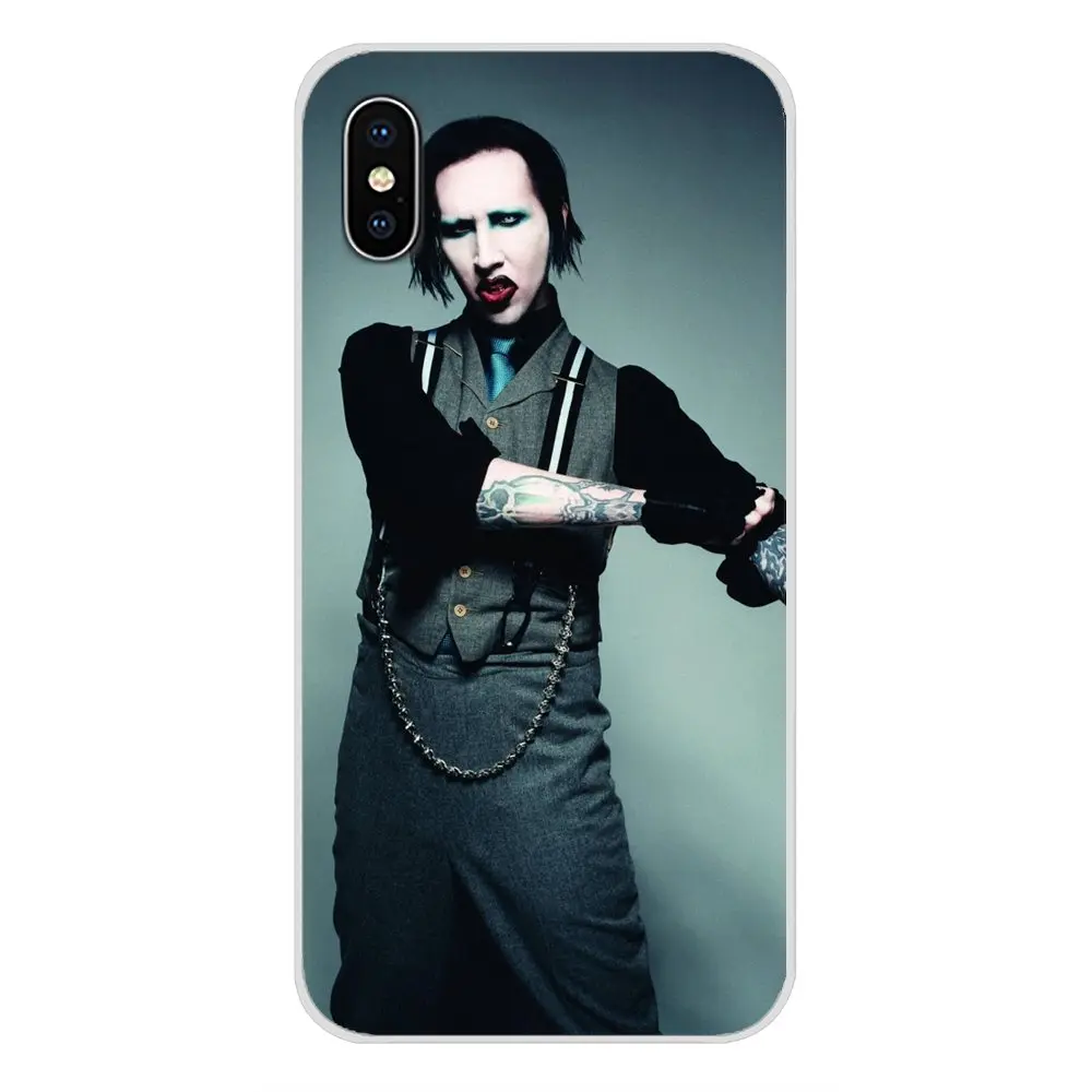 Аксессуары Marilyn Manson чехлы для телефонов Samsung Galaxy S2 S3 S4 S5 Mini S6 S7 Edge S8 S9 S10E Lite Plus |