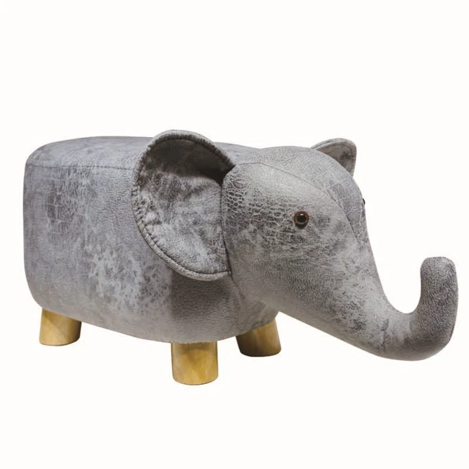 Creative Fashion Calf Stool Elephant Hippo Bench Shoes Bench Stool Children Cartoon Stool Solid Wood Animal Stool