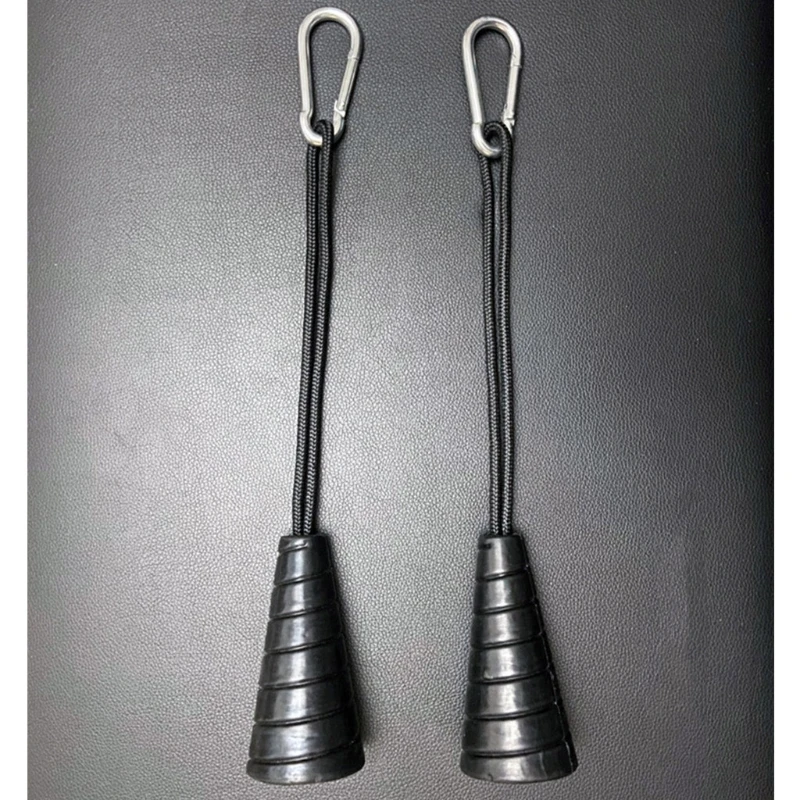 

1 Pair Biceps Triceps Drawstring Single Grip Rope Pull Down Cable Gym Attachment