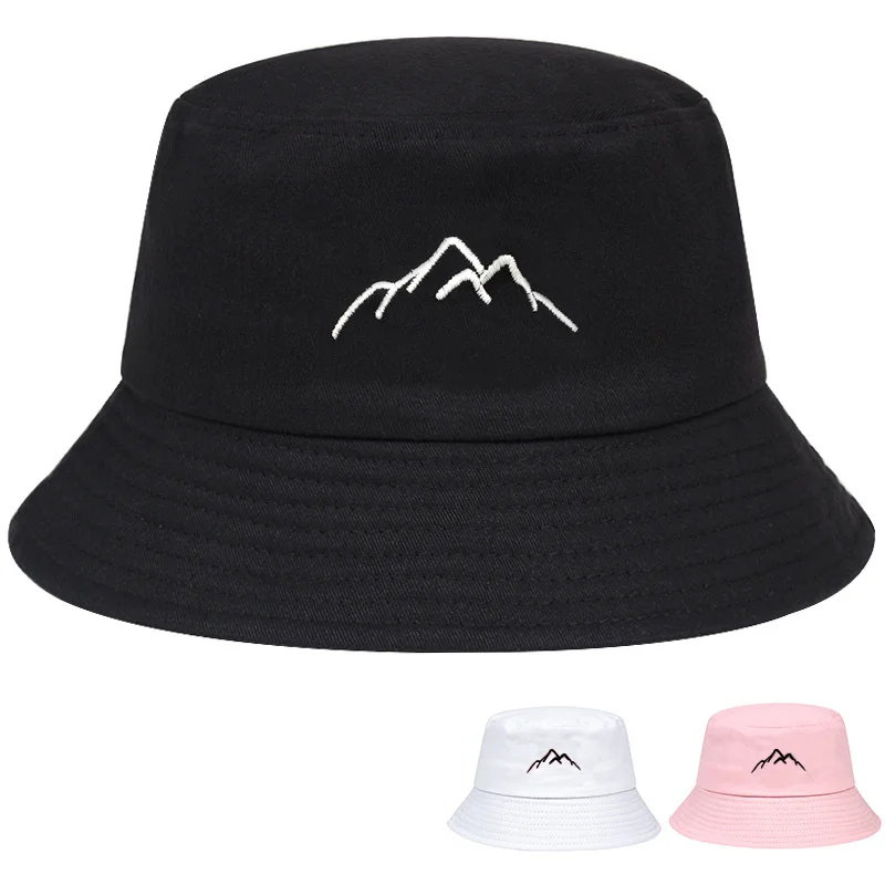 

Панама летняя Складная с вышивкой, шапки для рыбаков, хлопок, пляжный козырек, летняя