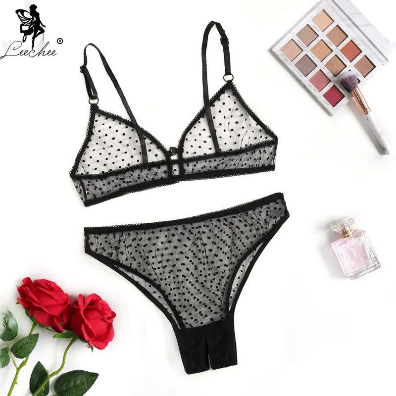 Новинка комплект нижнего белья Leechee женское сексуальное нижнее белье с открытой