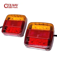 2pcs1pair 12v led tail light number plate rear lamps waterproof boat trailer rv parts camper accessories caravan components