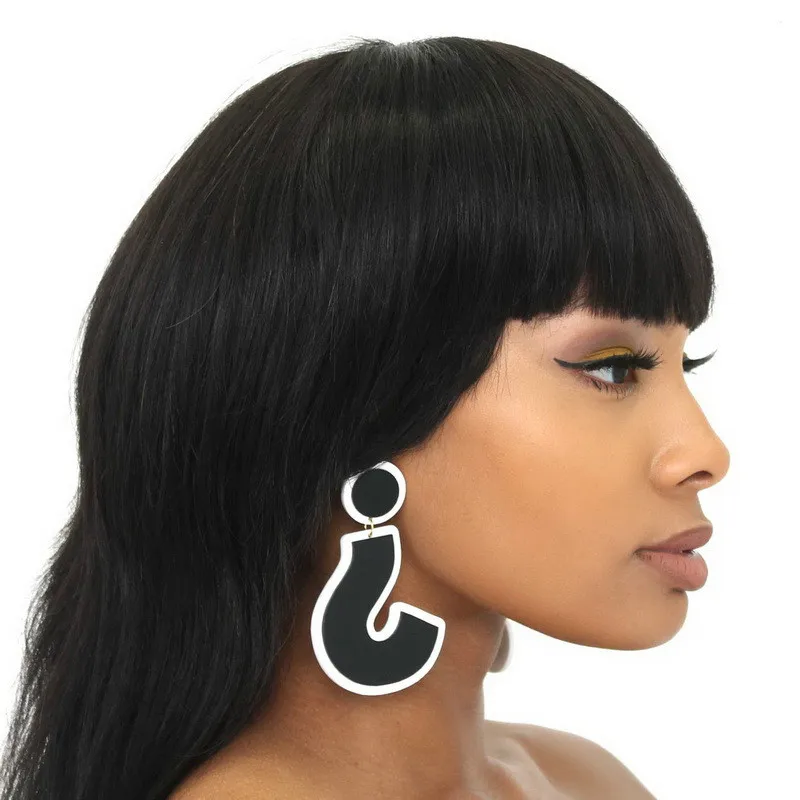 Клубная крутая Европейская забавная символьная пластина знак черные акриловые