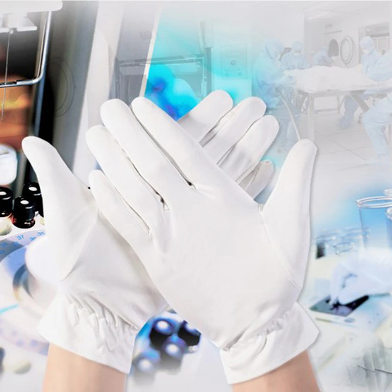 

1 Pair Men Black White Etiquette Short Gloves Thin Stretch Spandex Sports Driving Sun Protection Five Fingers Gloves