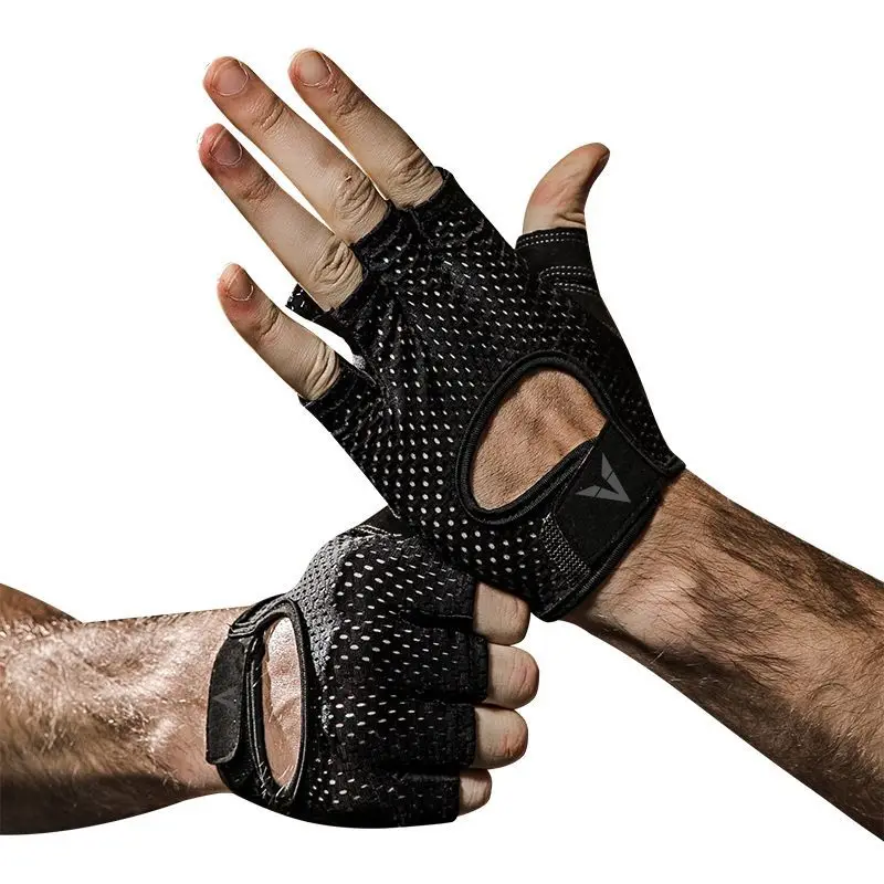 

Fitness Weight Lifting Glove Anti-skid Half-finger Lightweight Sweat-absorbent Hand Training Horizontal Bar Gloves