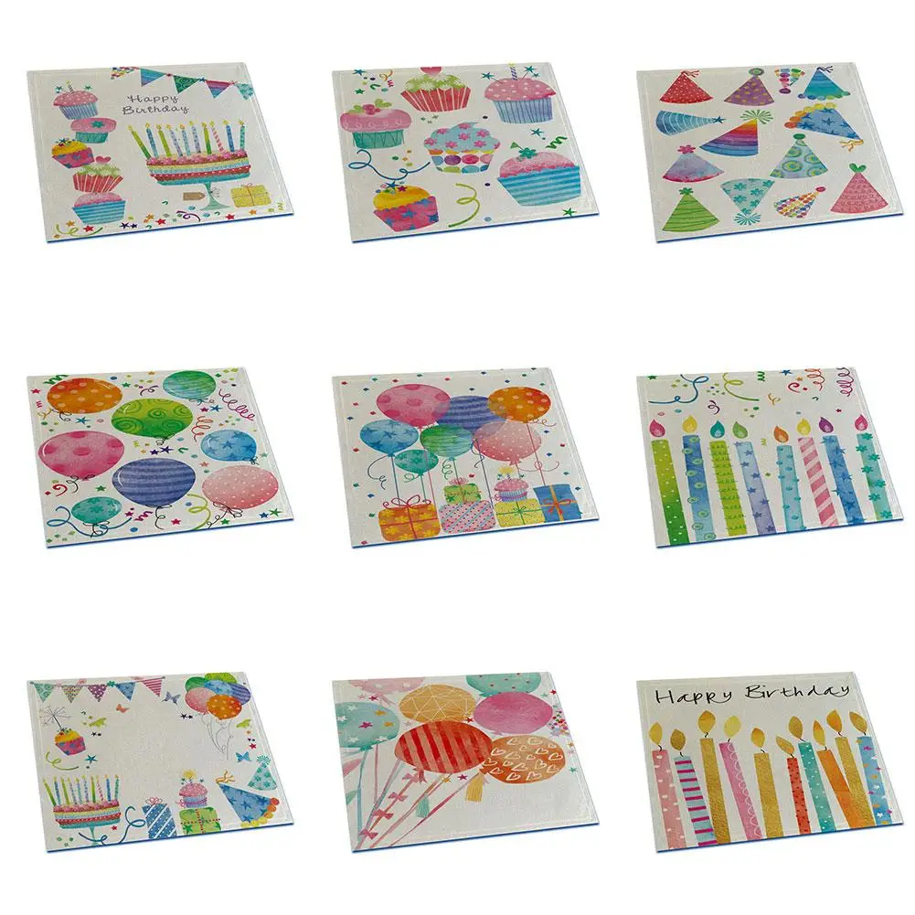 Обеденный стол блюдо чаша коврик воздушный шар в виде торта Печатный