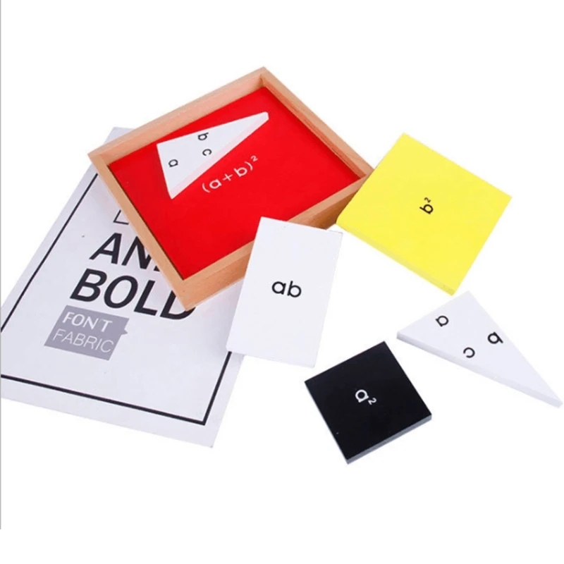 

J2FF Wooden Math Tracing Card for intellgent Improvement with Interest Math Training