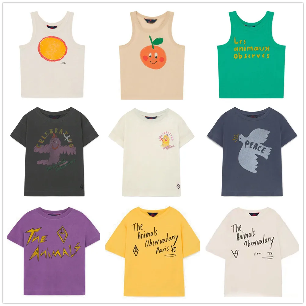 

TAO IN STOCK 2020 Spring and Summer New Children's Clothing TAO Series Round Neck Cotton Short-sleeved T-shirt
