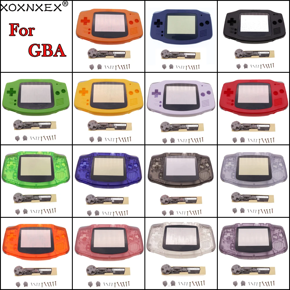 

Полный комплект для самостоятельной сборки, пластиковый корпус, чехол с объективом для экрана, набор кнопок для GameBoy Advance