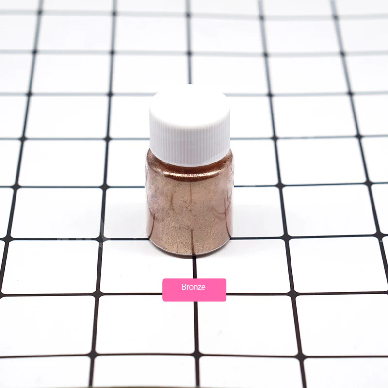 bronze Яркий глиттер порошок сияющая Пыль порошок дизайн ногтей Радуга УФ из эпоксидной смолы ремесло DIY ювелирных изделий ремесло ручной работы игрушка грязь - Цвет: bronze